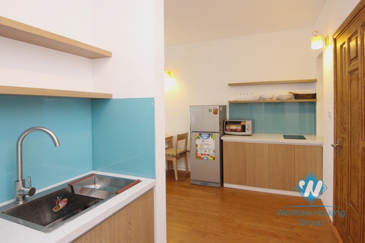 Balcony one bedroom apartment for rent off To Ngoc Van, Tay Ho
